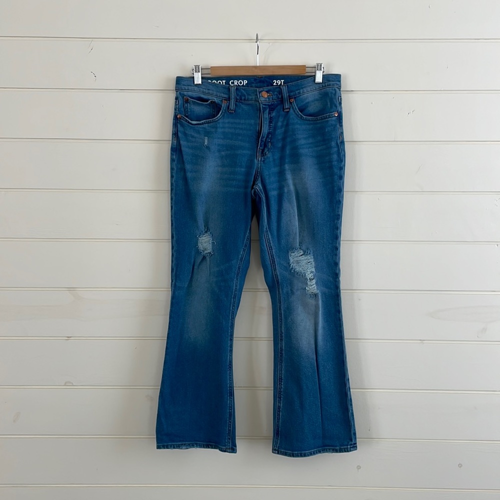 J.Crew Demi Boot Crop Jean size 29T